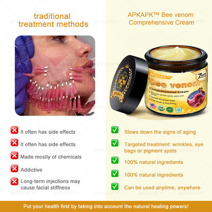 ✨✨ APKAPK® Bee venom Comprehensive Cream 🔥 Sagging Skin, Fine Lines, Loss of Firmness, Flat Bust, Drooping Hips, and More
