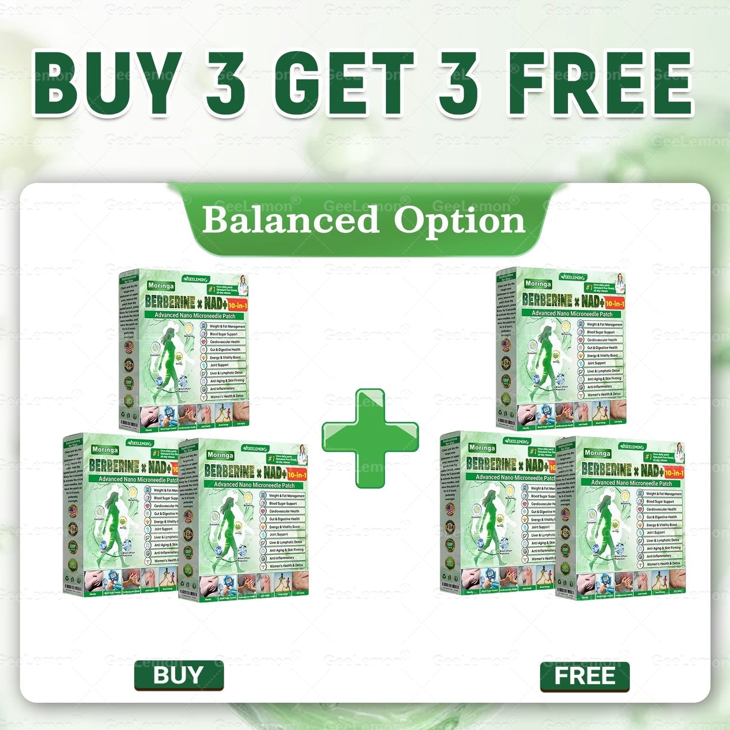 🇺🇸𝐆𝐞𝐞𝐋𝐞𝐦𝐨𝐧® 𝐌𝐨𝐫𝐢𝗻𝗴𝗮 · 𝐁𝐞𝐫𝐛𝗲𝗿𝗶𝗻𝗲 × 𝗡𝗔𝗗+ 𝟏𝟎 𝐢𝐧 𝟏 𝐀𝐝𝐯𝐚𝐧𝐜𝐞𝐝 𝗡𝗮𝗻𝗼 𝗠𝗶𝗰𝗿𝗼𝗻𝐞𝐞𝐝𝐥𝐞 𝐏𝐚𝐭𝗰𝗵👩‍⚕️👩‍⚕️(Just once a day, visible changes in 7 days) ✅ For obesity, loose skin, diabetes, and more.